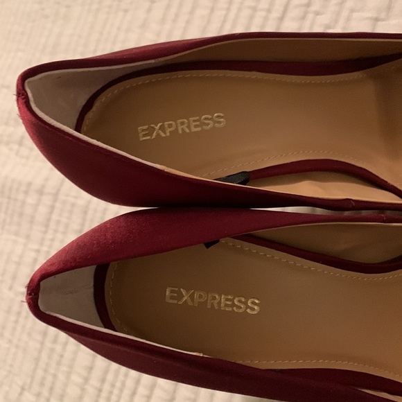 Express Women Satin Crystal Pumps SZ 10 - Picture 7 of 14